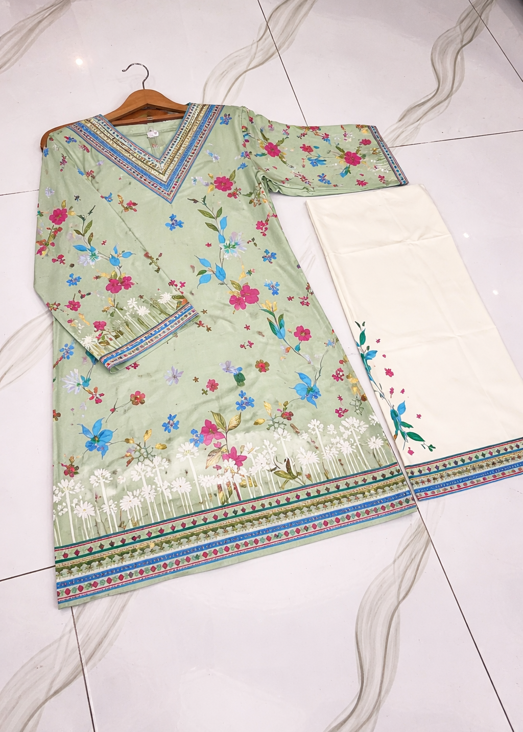 Front & Back Allover Swiss Lawn