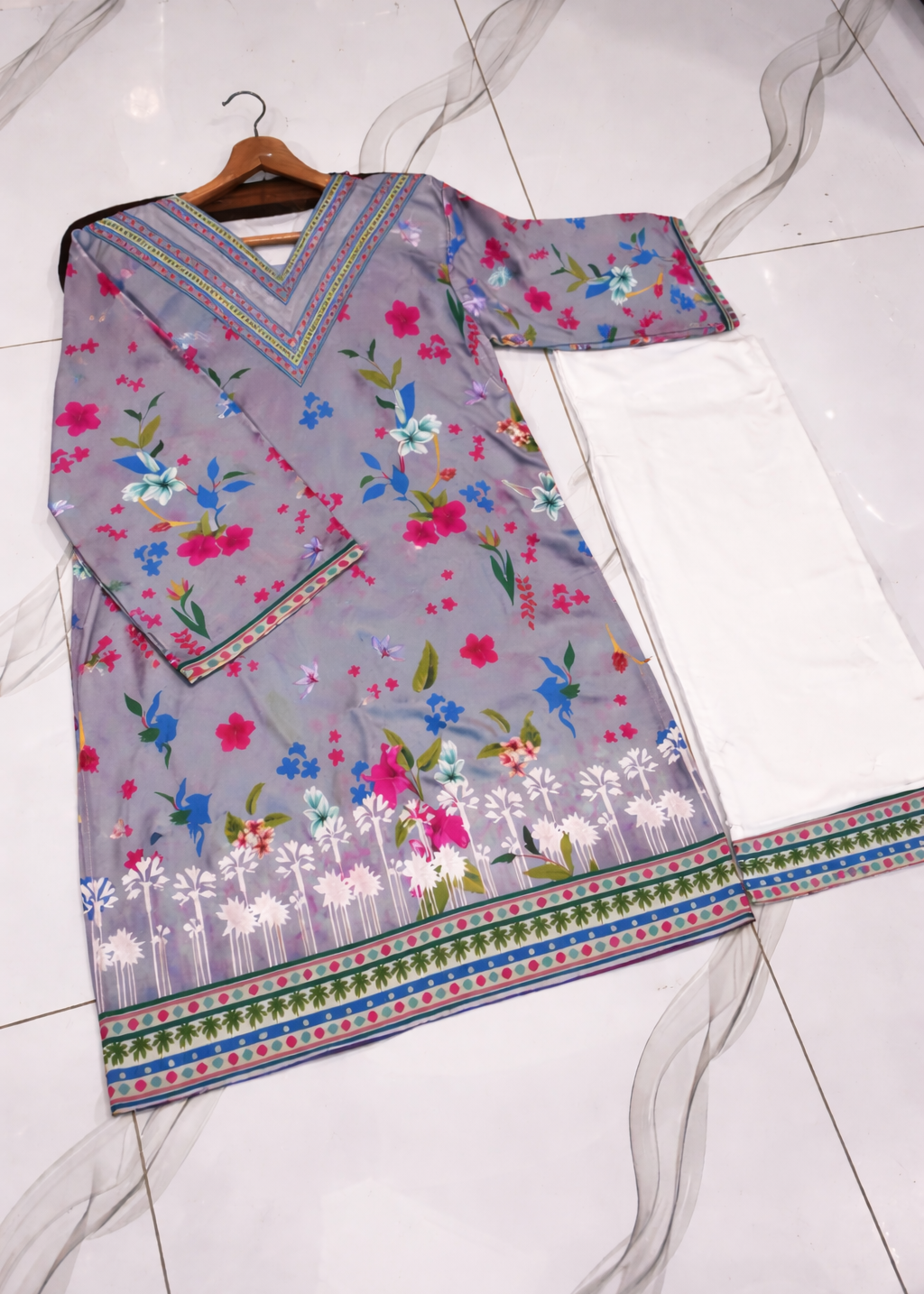 Front & Back Allover Swiss Lawn