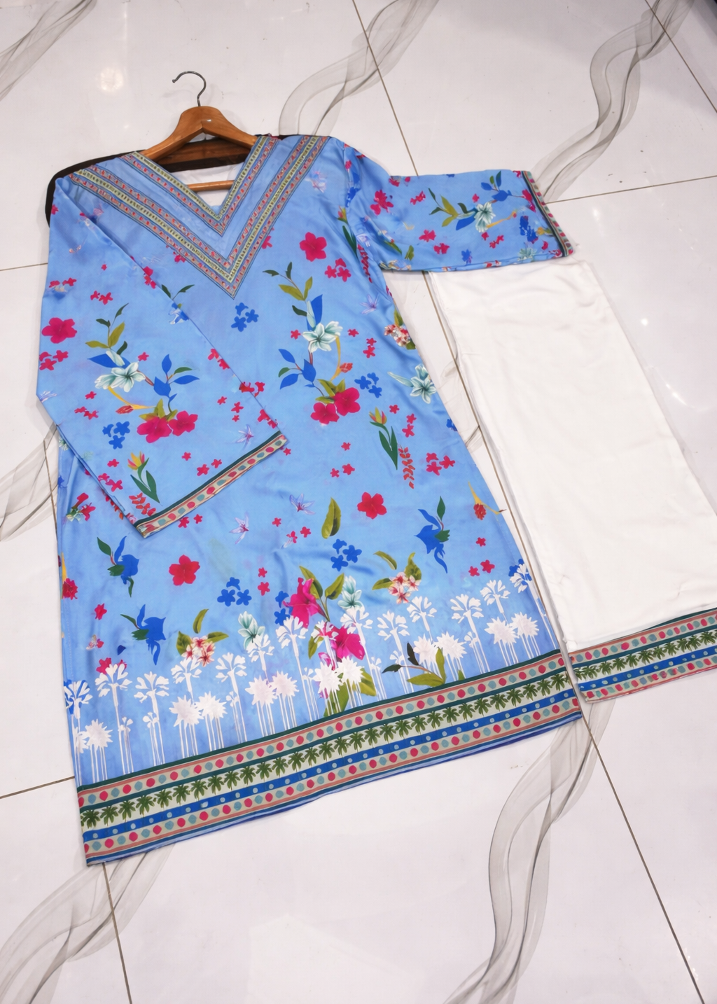 Front & Back Allover Swiss Lawn