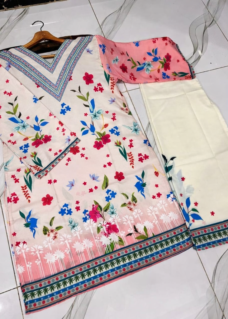 Front & Back Allover Swiss Lawn