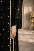 Front Neck Sequence Embroidered 3 Piece Suit