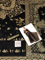 Maria b net saree - Shiwani Apparels