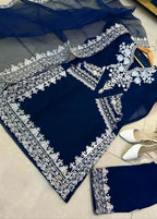 Organza Embroidered Elegance Set