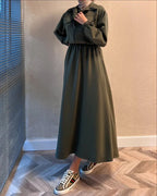 Urban Utility Fleece Two-Piece Dress & Zip Jacket Set