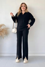 Zipper Highneck 2Piece Winter Set