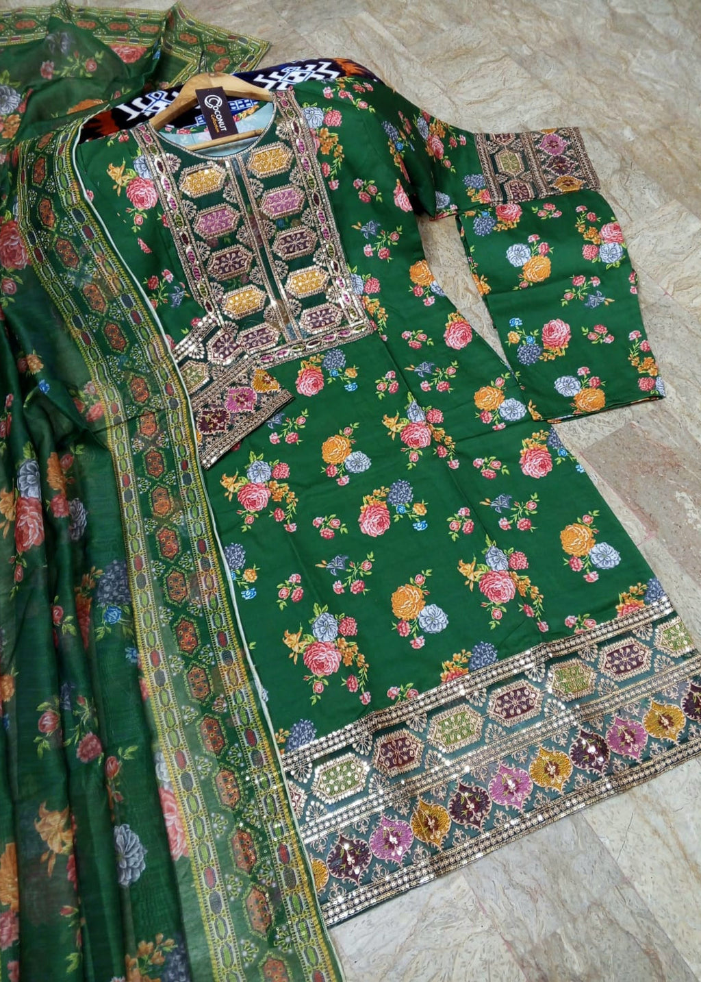 Aneela’s Printed 3 Piece Suit  Premium