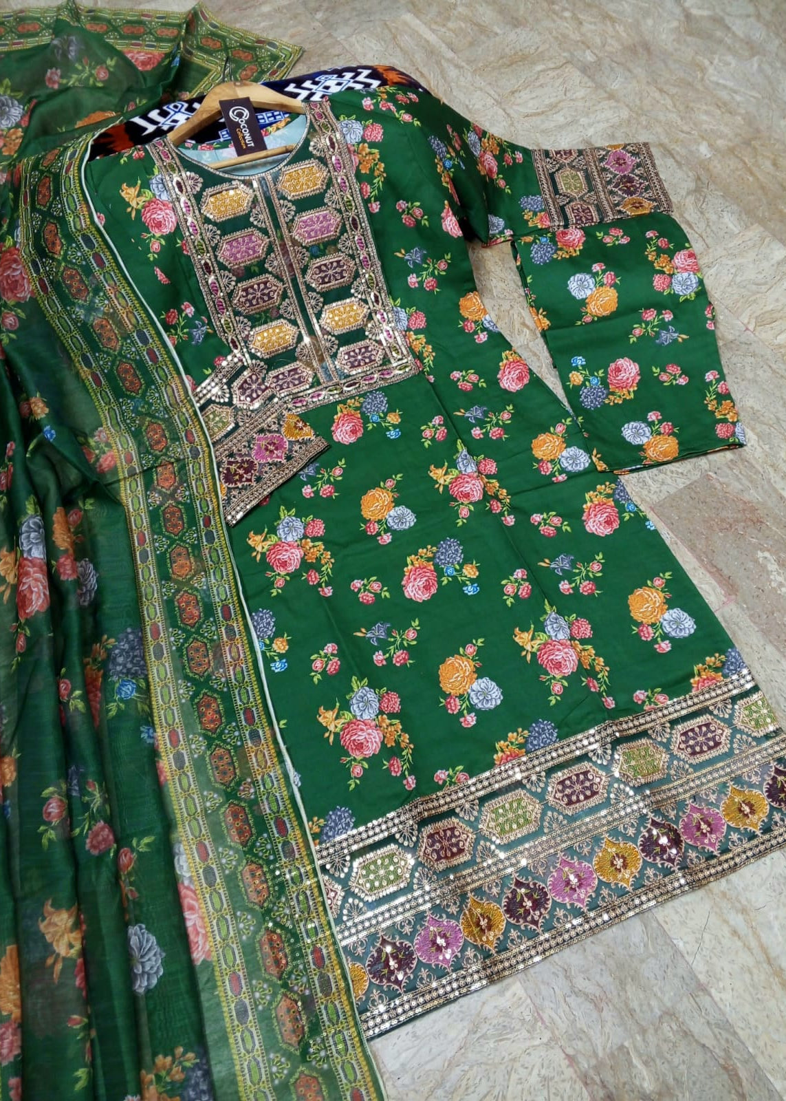 Aneela’s Printed 3 Piece Suit  Premium