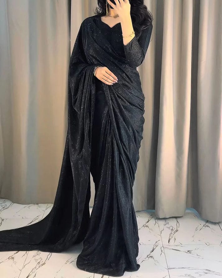 BLACK SHIMMER SAREE