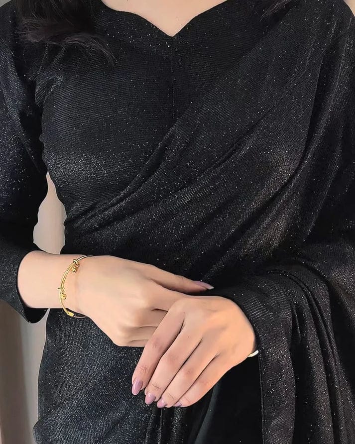 BLACK SHIMMER SAREE
