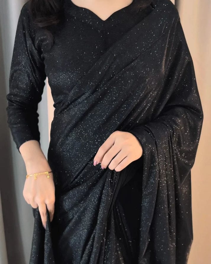 BLACK SHIMMER SAREE