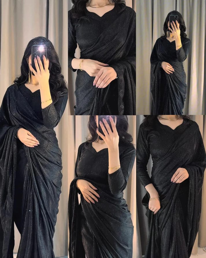 BLACK SHIMMER SAREE